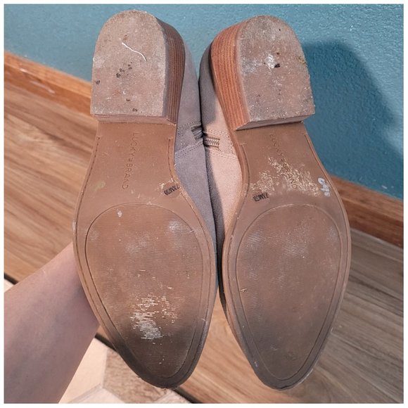 Lucky Brand Tan Women's Ankle Booties Size 7.5M - Picture 5 of 6